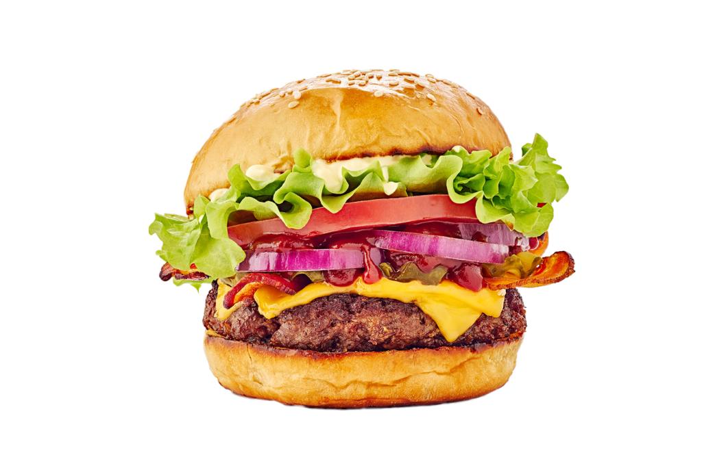 Frituut wit huis hamburgers hamburger
